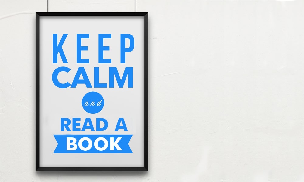 Keep calm read a book